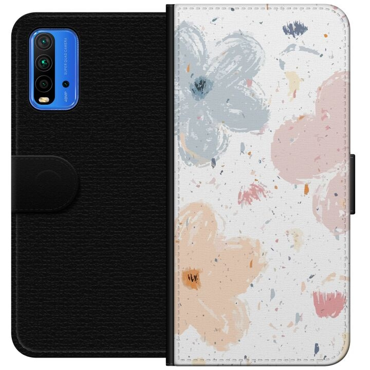 Lompakkokotelo Xiaomi Redmi Note 9 4G-laitteelle, jossa on Kukat kuvio ryhmässä ÄLYPUHELIMET JA TABLETIT / Puhelimen suojakotelo / Xiaomi @ TP E-commerce Nordic AB (A66611)