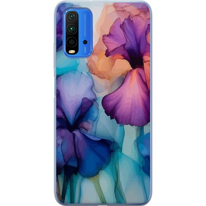 Kännykkäkuori Xiaomi Redmi Note 9 4G-laitteelle, jossa on Maagiset kukat kuvio ryhmässä ÄLYPUHELIMET JA TABLETIT / Puhelimen suojakotelo / Xiaomi @ TP E-commerce Nordic AB (A66629)