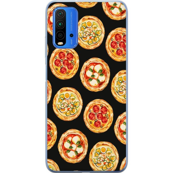 Kännykkäkuori Xiaomi Redmi Note 9 4G-laitteelle, jossa on Pizza kuvio ryhmässä ÄLYPUHELIMET JA TABLETIT / Puhelimen suojakotelo / Xiaomi @ TP E-commerce Nordic AB (A66639)