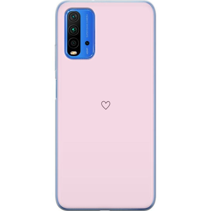 Kännykkäkuori Xiaomi Redmi Note 9 4G-laitteelle, jossa on Sydän kuvio ryhmässä ÄLYPUHELIMET JA TABLETIT / Puhelimen suojakotelo / Xiaomi @ TP E-commerce Nordic AB (A66645)