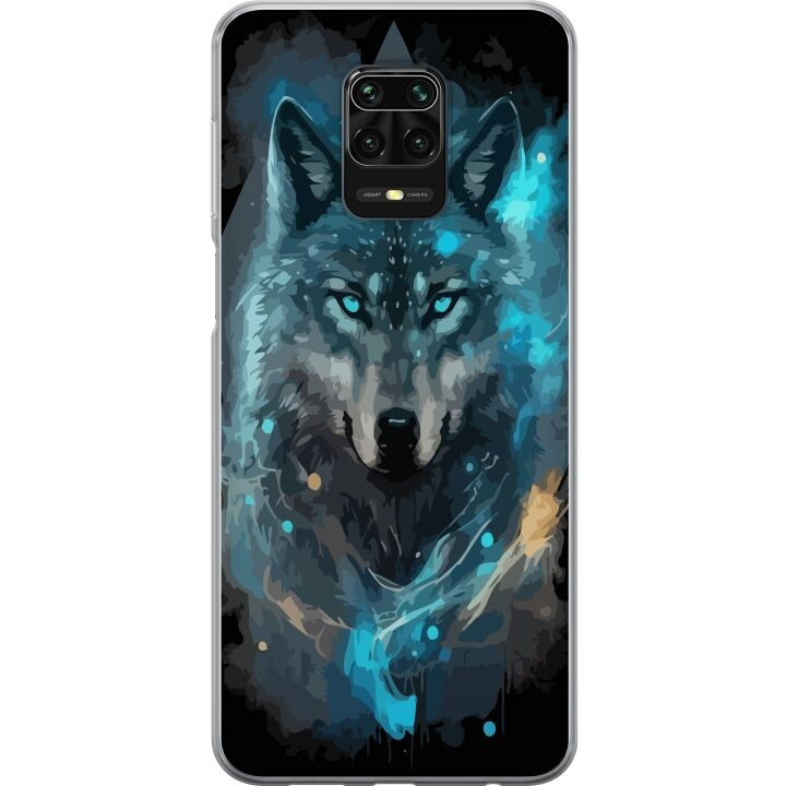 Kännykkäkuori Xiaomi Redmi Note 9S-laitteelle, jossa on Susi kuvio ryhmässä ÄLYPUHELIMET JA TABLETIT / Puhelimen suojakotelo / Xiaomi @ TP E-commerce Nordic AB (A66685)