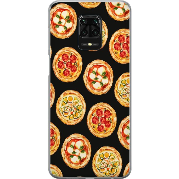 Kännykkäkuori Xiaomi Redmi Note 9S-laitteelle, jossa on Pizza kuvio ryhmässä ÄLYPUHELIMET JA TABLETIT / Puhelimen suojakotelo / Xiaomi @ TP E-commerce Nordic AB (A66693)