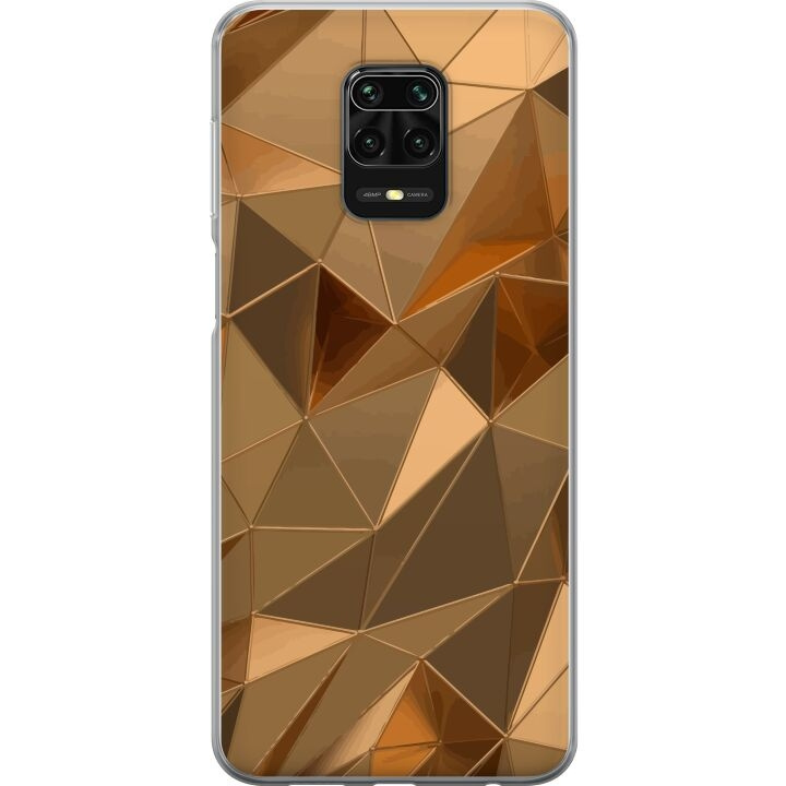 Kännykkäkuori Xiaomi Redmi Note 9S-laitteelle, jossa on 3D Kulta kuvio ryhmässä ÄLYPUHELIMET JA TABLETIT / Puhelimen suojakotelo / Xiaomi @ TP E-commerce Nordic AB (A66704)