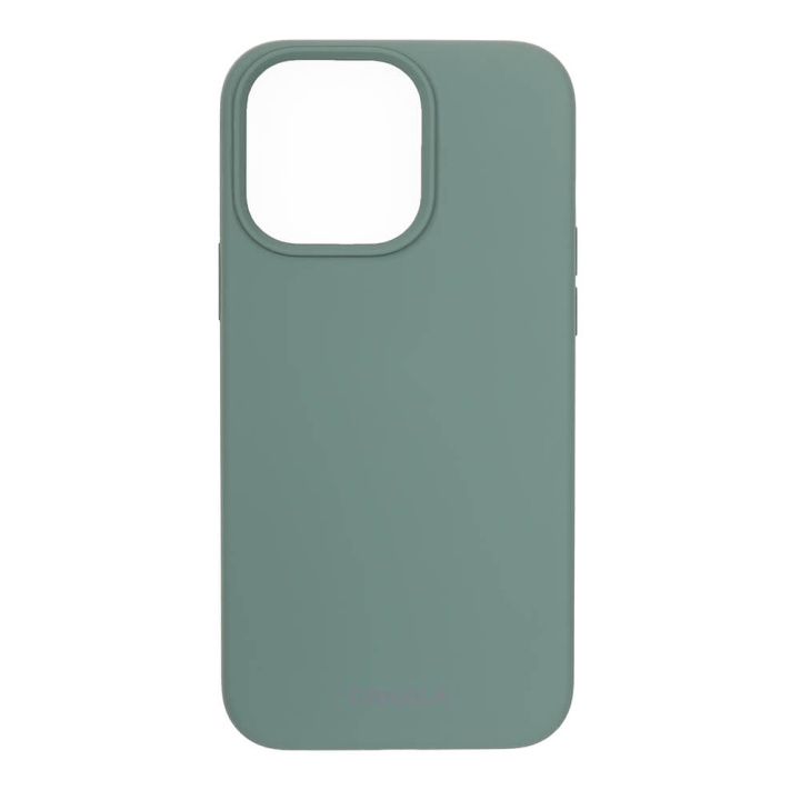 Onsala Suojakuori Silikooni Pine Green - iPhone 13 Pro ryhmässä ÄLYPUHELIMET JA TABLETIT / Puhelimen suojakotelo / Apple / iPhone 13 Pro / Kuoret @ TP E-commerce Nordic AB (C00243)