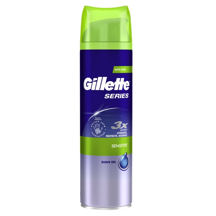 Gillette Series Sensitive Skin Shave Gel 200ml ryhmässä KAUNEUS JA TERVEYS / Hiukset &Stailaus / Sheivaus ja trimmaus / Partahöylät & Tarvikkeet @ TP E-commerce Nordic AB (C00453)