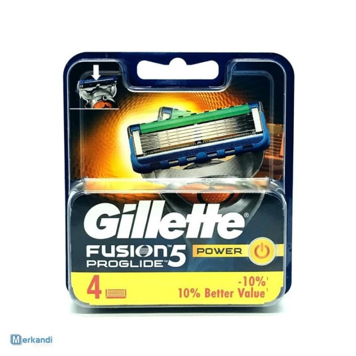 Gillette Fusion Proglide Power 4-pack ryhmässä KAUNEUS JA TERVEYS / Hiukset &Stailaus / Sheivaus ja trimmaus / Partahöylät & Tarvikkeet @ TP E-commerce Nordic AB (C00457)