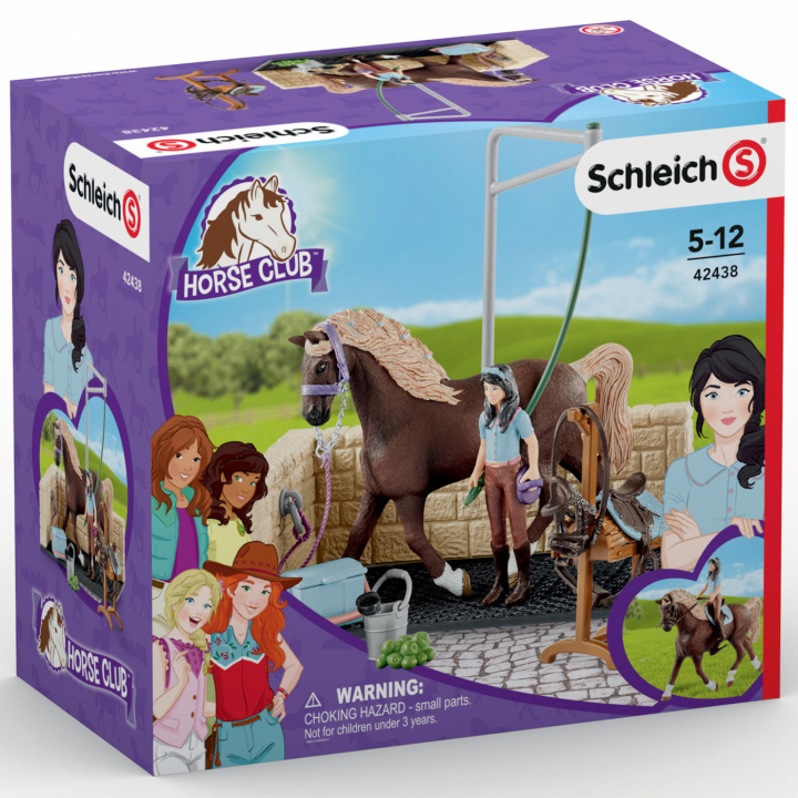 Schleich Washing area with Horse Club Emily & Luna ryhmässä LELUT, TUOTTEET LAPSILLE JA VAUVOILLE / Leikkikalut, Askartelu &Pelit / Figuurit & miniatyyrit @ TP E-commerce Nordic AB (C02404)