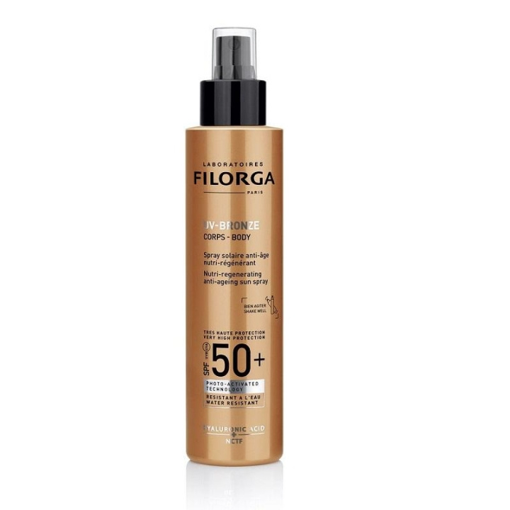 Filorga Uv-Bronze Body Sun Spray Spf50+ 150ml ryhmässä KAUNEUS JA TERVEYS / Ihonhoito / Rusketus / Aurinkosuoja @ TP E-commerce Nordic AB (C03084)