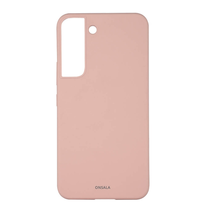 Onsala Suojakuori Silikooni Sand Pink - Samsung S22 ryhmässä ÄLYPUHELIMET JA TABLETIT / Puhelimen suojakotelo / Samsung @ TP E-commerce Nordic AB (C03990)