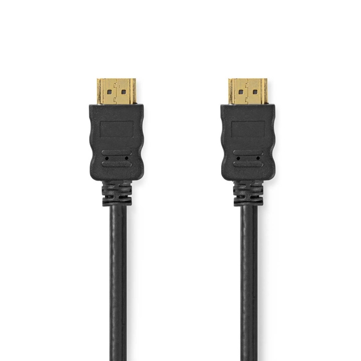 Nedis High Speed ​​HDMI ™ Kaapeli Ethernet | HDMI™ liitin | HDMI™ liitin | 4K@30Hz | ARC | 10.2 Gbps | 5.00 m | Pyöreä | PVC | Musta | Laatikko ryhmässä TIETOKOONET & TARVIKKEET / Kaapelit & Sovittimet / Sähkökaapelit @ TP E-commerce Nordic AB (C05217)