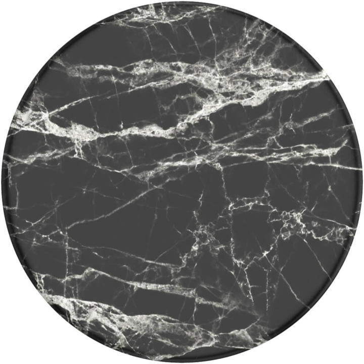 PopSockets Basic Grip Black Modern Marble ryhmässä ÄLYPUHELIMET JA TABLETIT / Muut tarvikkeet / Popsockets @ TP E-commerce Nordic AB (C08440)