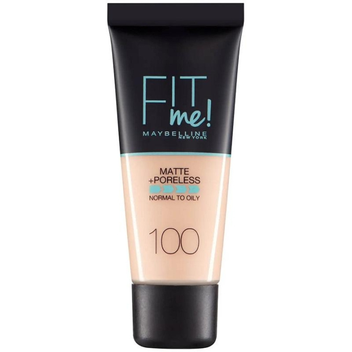 Maybelline Fit Me Matte + Poreless Foundation - 100 Warm Ivory ryhmässä KAUNEUS JA TERVEYS / Meikit / Meikit Kasvot / Meikkivoide @ TP E-commerce Nordic AB (C10127)