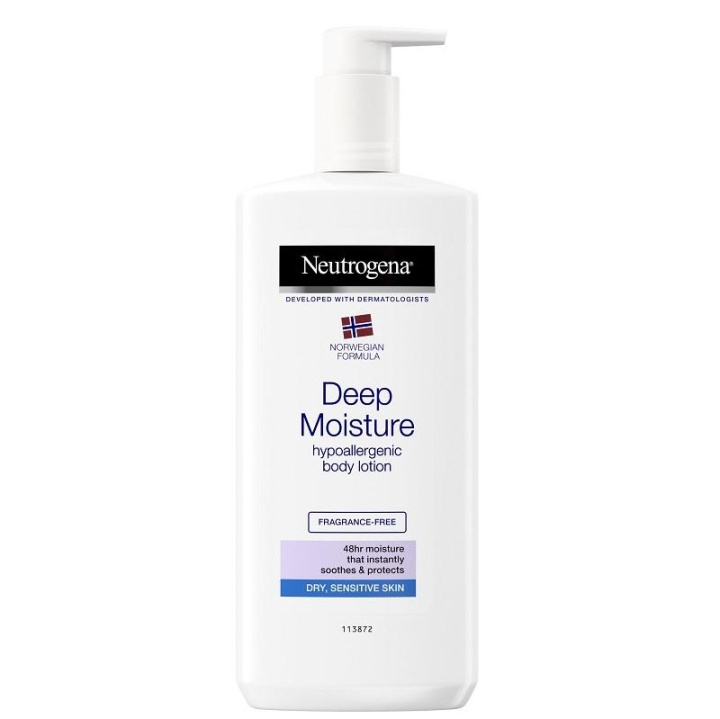 Neutrogena Deep Moisture Hypoallergenic Body Lotion 400ml ryhmässä KAUNEUS JA TERVEYS / Ihonhoito / Kasvot / Puhdistus @ TP E-commerce Nordic AB (C10359)