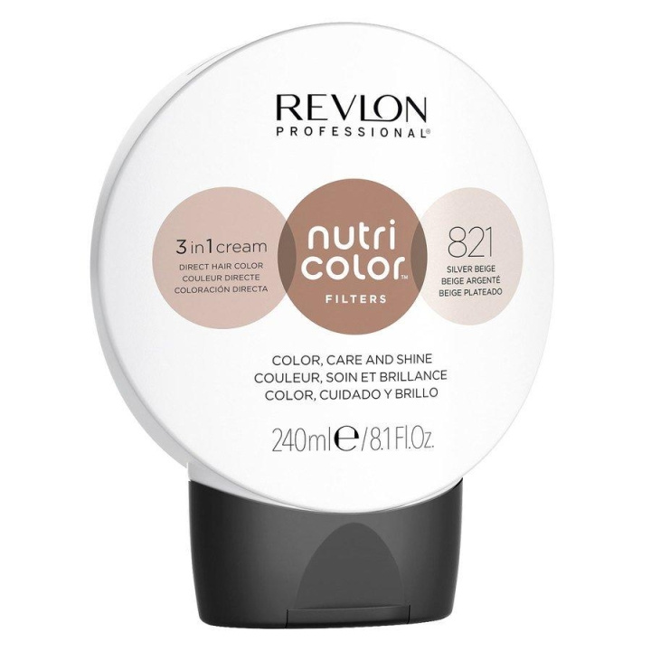 Revlon Nutri Color 821 Silver Beige 240ml ryhmässä KAUNEUS JA TERVEYS / Hiukset &Stailaus / Hiustenhoito / Hiusnaamio @ TP E-commerce Nordic AB (C11078)