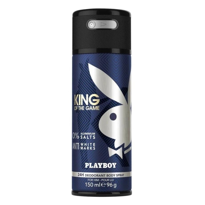 Playboy King of the Game For Him Deo Spray 150ml ryhmässä KAUNEUS JA TERVEYS / Tuoksut & Parfyymit / Deodorantit / Miesten deodorantit @ TP E-commerce Nordic AB (C11443)