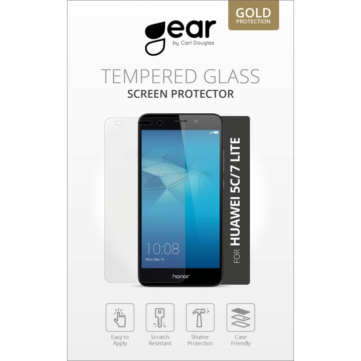 Gear Panssarilasi 2.5D Huawei Honor 5C/7 Lite ryhmässä ÄLYPUHELIMET JA TABLETIT / Puhelimen suojakotelo / Huawei/Honori @ TP E-commerce Nordic AB (C12370)