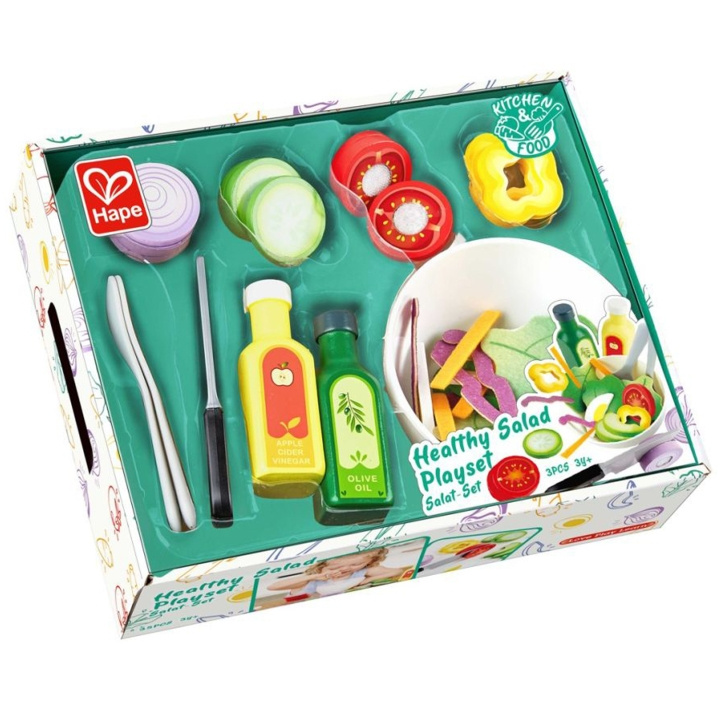 Hape Healthy Salad Playset ryhmässä LELUT, TUOTTEET LAPSILLE JA VAUVOILLE / Leikkikalut, Askartelu &Pelit / Lelut @ TP E-commerce Nordic AB (C13198)