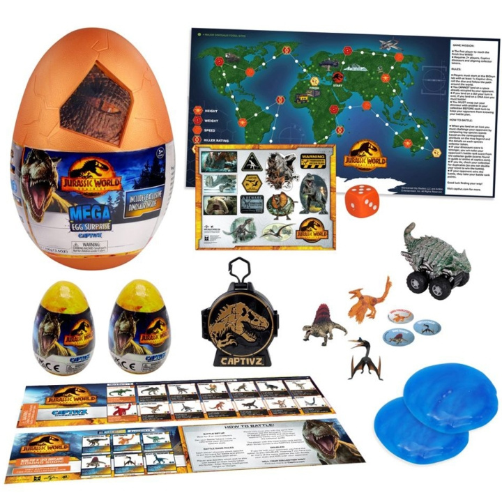 Jurassic World Captivz Dominion Mega Egg ryhmässä LELUT, TUOTTEET LAPSILLE JA VAUVOILLE / Leikkikalut, Askartelu &Pelit / Lelut @ TP E-commerce Nordic AB (C13234)