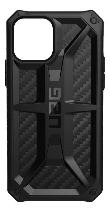 UAG iPhone 12/12 Pro Monarch Cover Carbon Fiber ryhmässä ÄLYPUHELIMET JA TABLETIT / Puhelimen suojakotelo / Apple / iPhone 12 @ TP E-commerce Nordic AB (C14354)