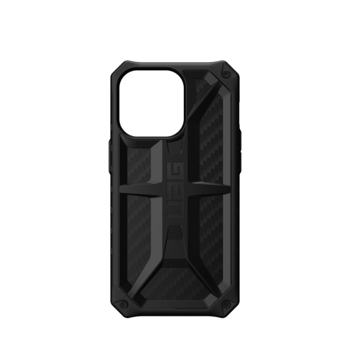 UAG iPhone 13 Pro Monarch Cover, Carbon Fiber ryhmässä ÄLYPUHELIMET JA TABLETIT / Puhelimen suojakotelo / Apple / iPhone 13 Pro Max / Kuoret @ TP E-commerce Nordic AB (C14450)