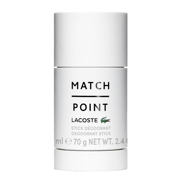 Lacoste Match Point Deodorant Stick 75ml ryhmässä KAUNEUS JA TERVEYS / Tuoksut & Parfyymit / Deodorantit / Miesten deodorantit @ TP E-commerce Nordic AB (C15448)