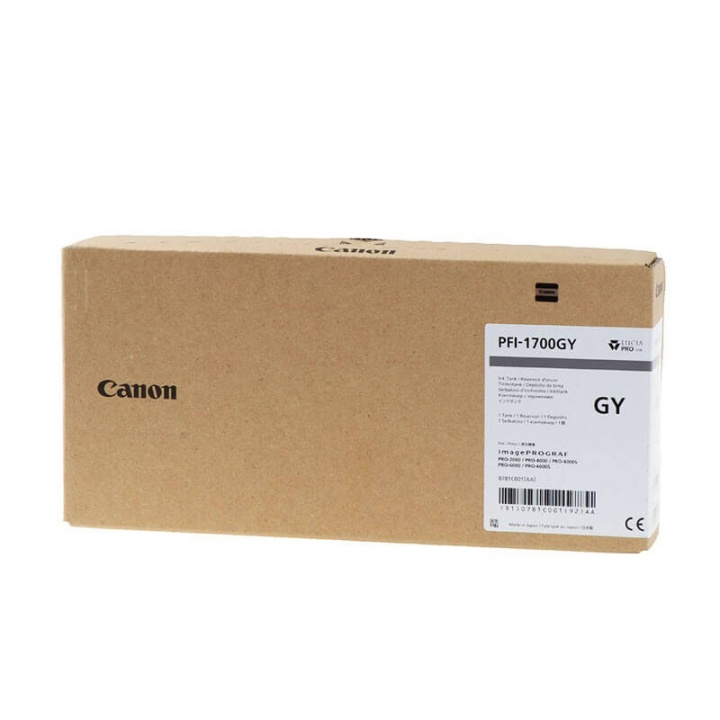 Canon Musteet 0781C001 PFI-1700 Harmaa ryhmässä TIETOKOONET & TARVIKKEET / Tulostimet & Tarvikkeet / Musteet ja väriaineet / Mustepatruunat / Canon @ TP E-commerce Nordic AB (C15907)