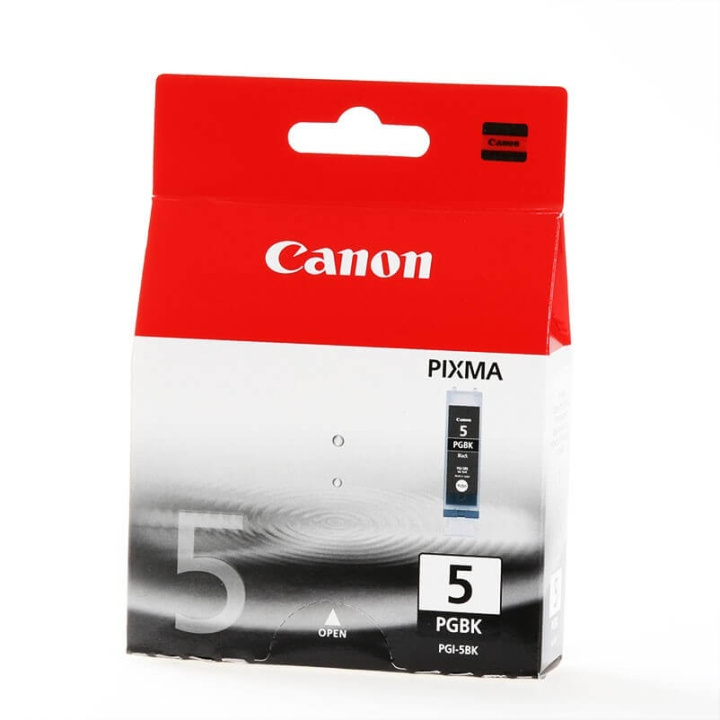 Canon Musteet 0628B001 PGI-5 Musta ryhmässä TIETOKOONET & TARVIKKEET / Tulostimet & Tarvikkeet / Musteet ja väriaineet / Mustepatruunat / Canon @ TP E-commerce Nordic AB (C15975)