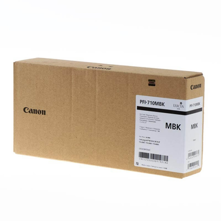 Canon Musteet 2353C001 PFI-710 Mattamusta ryhmässä TIETOKOONET & TARVIKKEET / Tulostimet & Tarvikkeet / Musteet ja väriaineet / Mustepatruunat / Canon @ TP E-commerce Nordic AB (C16014)