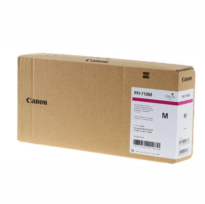 Canon Musteet 2356C001 PFI-710 Magenta ryhmässä TIETOKOONET & TARVIKKEET / Tulostimet & Tarvikkeet / Musteet ja väriaineet / Mustepatruunat / Canon @ TP E-commerce Nordic AB (C16017)