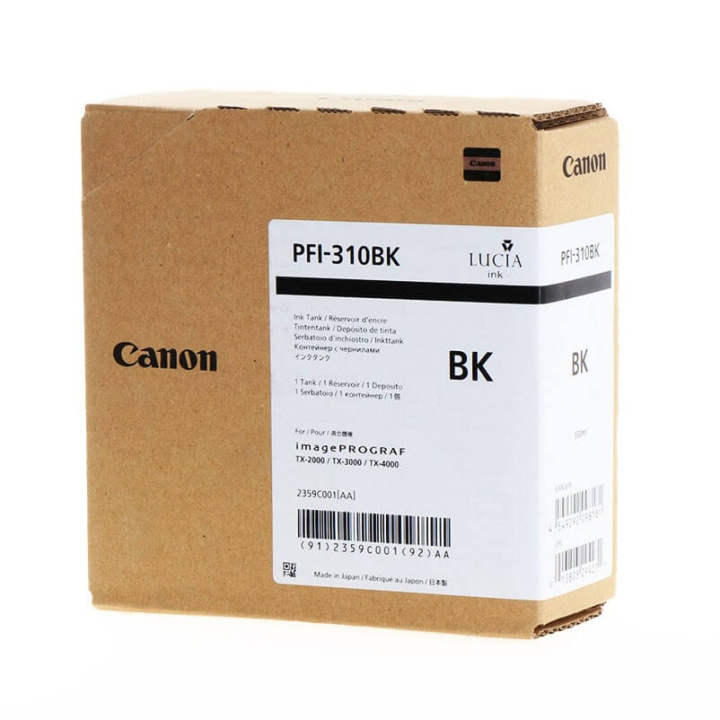 Canon Musteet 2359C001 PFI-310 Musta ryhmässä TIETOKOONET & TARVIKKEET / Tulostimet & Tarvikkeet / Musteet ja väriaineet / Mustepatruunat / Canon @ TP E-commerce Nordic AB (C16020)