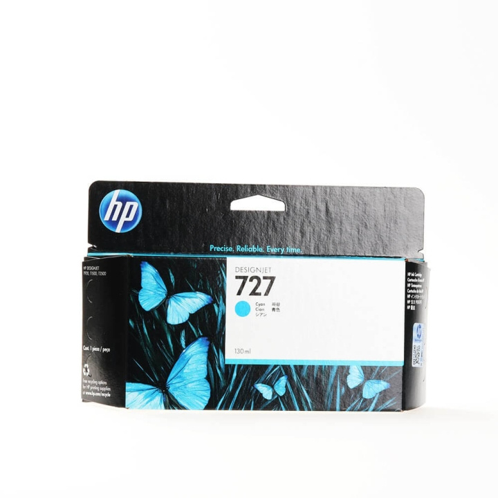 HP Ink B3P19A 727 Cyan 130ml ryhmässä TIETOKOONET & TARVIKKEET / Tulostimet & Tarvikkeet / Musteet ja väriaineet / Mustepatruunat / HP @ TP E-commerce Nordic AB (C17366)