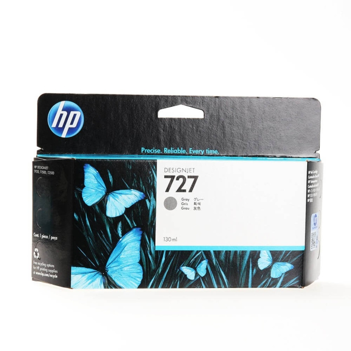 HP Ink B3P24A 727 Grey 130ml ryhmässä TIETOKOONET & TARVIKKEET / Tulostimet & Tarvikkeet / Musteet ja väriaineet / Mustepatruunat / HP @ TP E-commerce Nordic AB (C17371)