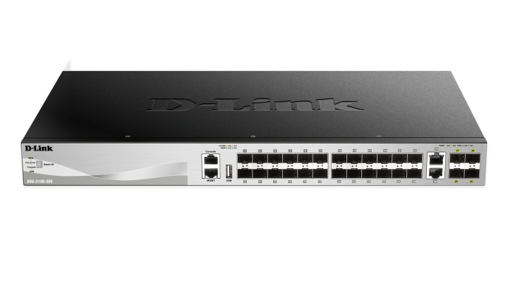 D-Link 24 SFP ports Layer 3 Stackable Managed Gigabit Switch ryhmässä TIETOKOONET & TARVIKKEET / Verkko / Kytkimet @ TP E-commerce Nordic AB (C17801)