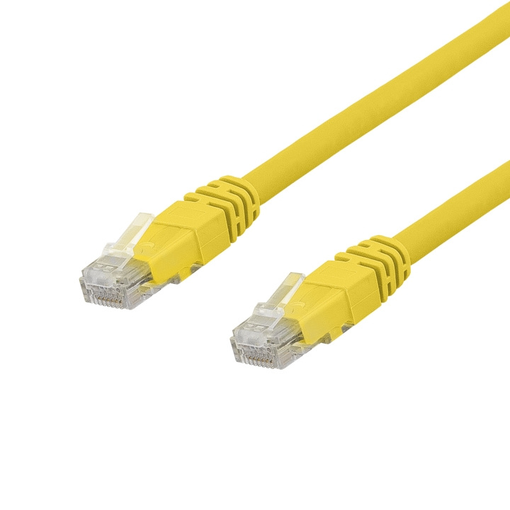 DELTACO U/UTP Cat6a patchkabel, LSZH, 2m, Yellow ryhmässä TIETOKOONET & TARVIKKEET / Kaapelit & Sovittimet / Verkko / Cat6 @ TP E-commerce Nordic AB (C18217)