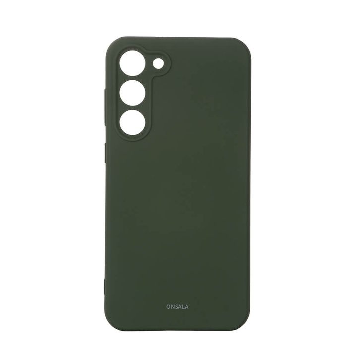 Onsala Backcover Silicone Samsung S23+ 5G Olive Green ryhmässä ÄLYPUHELIMET JA TABLETIT / Puhelimen suojakotelo / Samsung @ TP E-commerce Nordic AB (C18596)