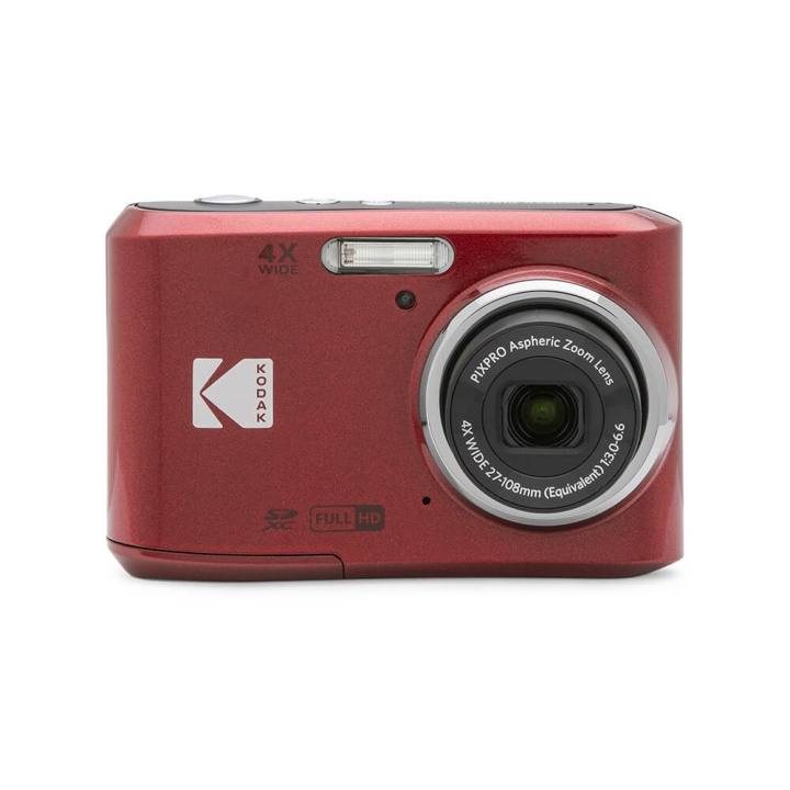 Kodak Digital Camera Pixpro FZ45 CMOS 4x 16MP Red ryhmässä KODINELEKTRONIIKKA / Valokuvat & Videot / Kamerat @ TP E-commerce Nordic AB (C18614)