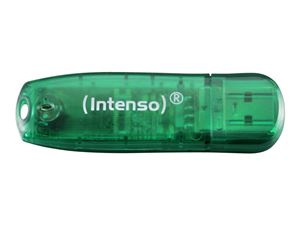 Intenso USB Drive 2.0 8GB Grön ryhmässä KODINELEKTRONIIKKA / Tallennusvälineet / USB-muistitikku / USB 2.0 @ TP E-commerce Nordic AB (C20165)