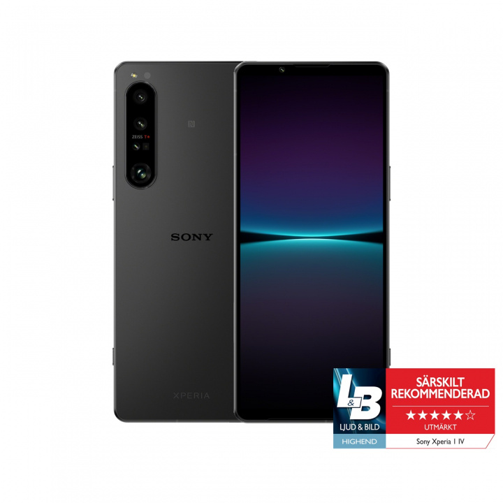 SONY Xperia 1 Mk4 5G 256GB Black ryhmässä ÄLYPUHELIMET JA TABLETIT / Kännykät & smartphones @ TP E-commerce Nordic AB (C20712)