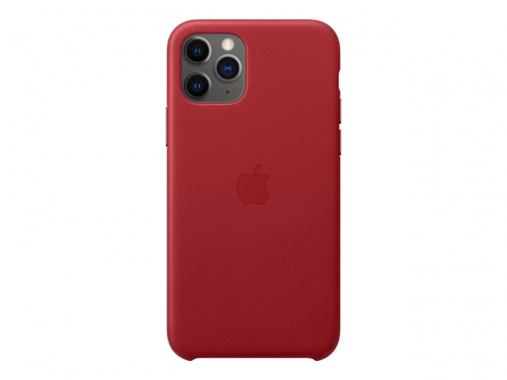 Apple Iphone 11 Pro Leather Case Red ryhmässä ÄLYPUHELIMET JA TABLETIT / Puhelimen suojakotelo / Apple / iPhone 11 Pro / Kuoret @ TP E-commerce Nordic AB (C20944)