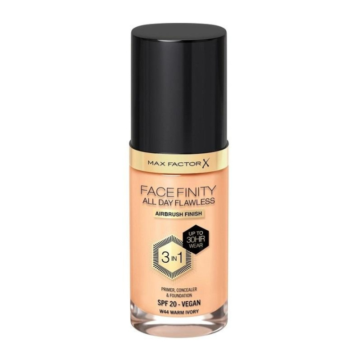 Max Factor Facefinity All Day Flawless 3 in 1 Foundation 44 Warm Ivory ryhmässä KAUNEUS JA TERVEYS / Meikit / Meikit Kasvot / Meikkivoide @ TP E-commerce Nordic AB (C22860)