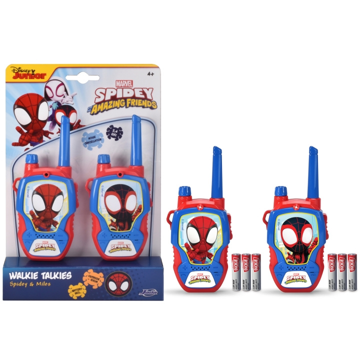 Jada Toys Marvel Spidey Walkie-Talkies ryhmässä URHEILU, VAPAA-AIKA JA HARRASTUS / Ulkoilu / Radiopuhelimet @ TP E-commerce Nordic AB (C24934)