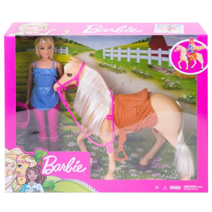 Barbie Doll and Horse ryhmässä LELUT, TUOTTEET LAPSILLE JA VAUVOILLE / Leikkikalut, Askartelu &Pelit / Nuket & Tarvikkeet @ TP E-commerce Nordic AB (C25307)