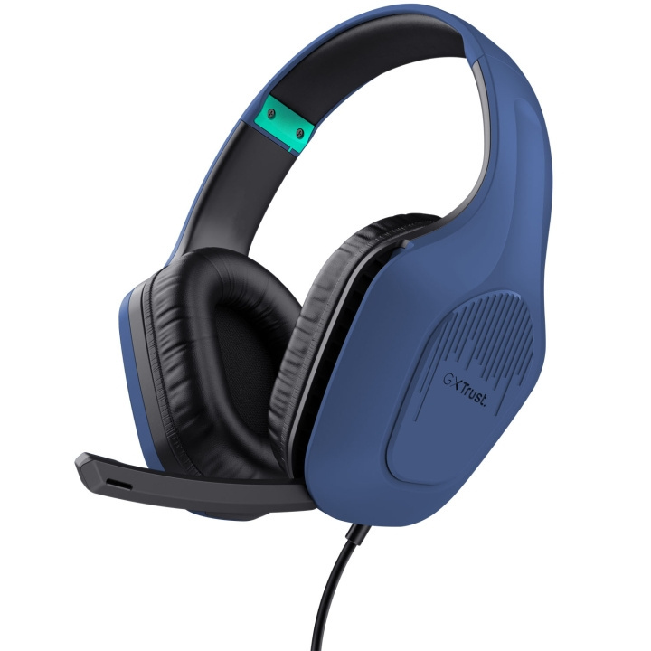 Trust GXT 415B Zirox Gaming Headset Blå ryhmässä TIETOKOONET & TARVIKKEET / GAMING / Kuulokkeet @ TP E-commerce Nordic AB (C25457)