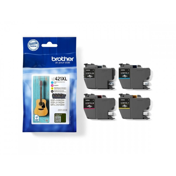 Brother Musteet LC421XLVAL LC-421XL Multipack ryhmässä TIETOKOONET & TARVIKKEET / Tulostimet & Tarvikkeet / Musteet ja väriaineet / Toner / Brother @ TP E-commerce Nordic AB (C26154)