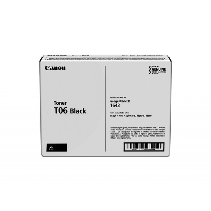 Canon Toner 3526C002 T06 Black ryhmässä TIETOKOONET & TARVIKKEET / Tulostimet & Tarvikkeet / Musteet ja väriaineet / Toner / Canon @ TP E-commerce Nordic AB (C26549)