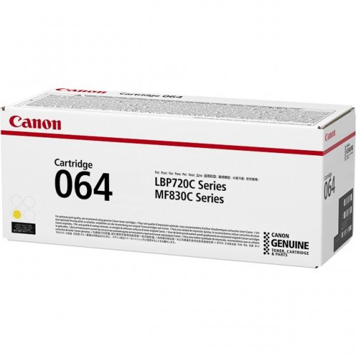 Canon Toner 4931C001 064 Yellow ryhmässä TIETOKOONET & TARVIKKEET / Tulostimet & Tarvikkeet / Musteet ja väriaineet / Toner / Canon @ TP E-commerce Nordic AB (C26601)