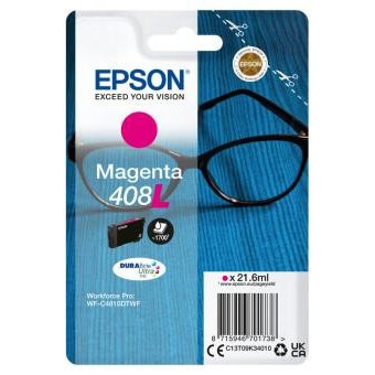 EPSON Ink C13T09K34010 408L Magenta Glasses ryhmässä TIETOKOONET & TARVIKKEET / Tulostimet & Tarvikkeet / Musteet ja väriaineet / Mustepatruunat / Epson @ TP E-commerce Nordic AB (C26903)