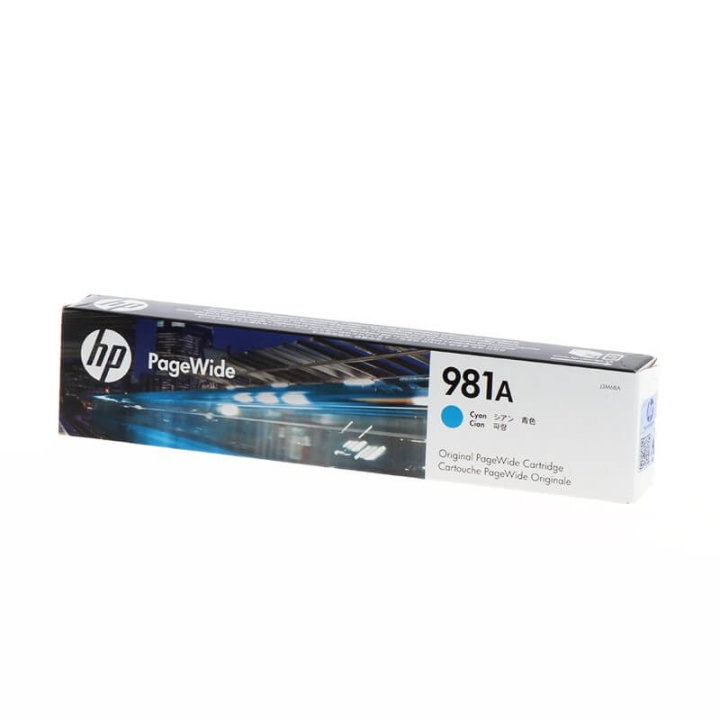 HP Musteet J3M68A 981A Cyan ryhmässä TIETOKOONET & TARVIKKEET / Tulostimet & Tarvikkeet / Musteet ja väriaineet / Toner / HP @ TP E-commerce Nordic AB (C27059)