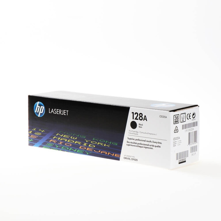 HP Toner CE320A 128A Musta ryhmässä TIETOKOONET & TARVIKKEET / Tulostimet & Tarvikkeet / Musteet ja väriaineet / Toner / HP @ TP E-commerce Nordic AB (C27130)