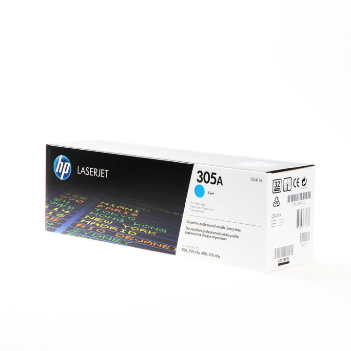 HP Toner CE411A 305A Cyan ryhmässä TIETOKOONET & TARVIKKEET / Tulostimet & Tarvikkeet / Musteet ja väriaineet / Toner / HP @ TP E-commerce Nordic AB (C27152)